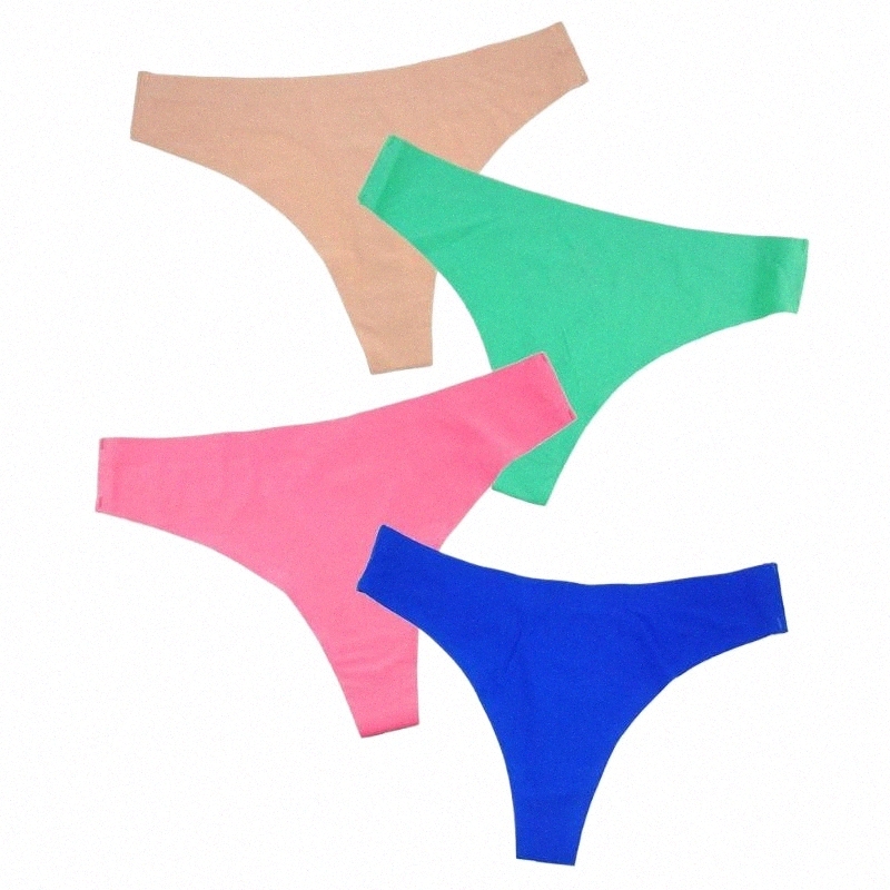 

Women's Panties women's Panties Seamless For Women Ice Silk T-back G-string Sexy Thongs Ultra-thin Lingerie Female G String Micro Tanga Bikini d8DX#, Watermelon red