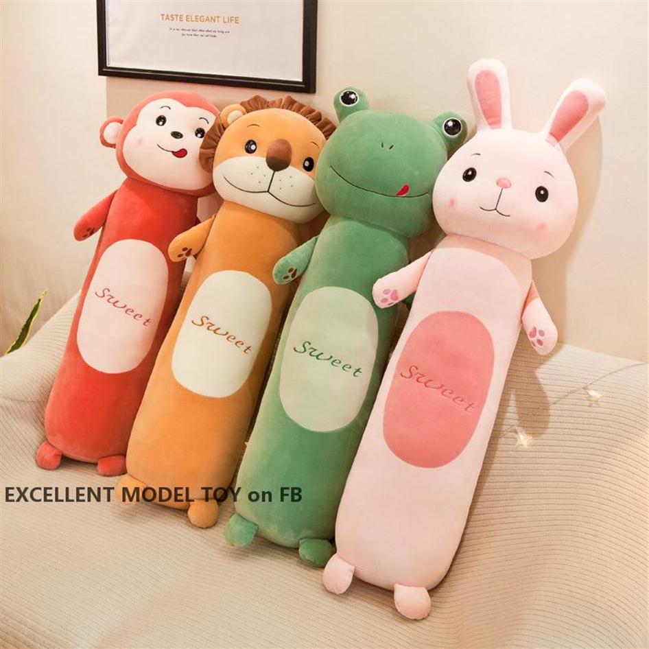 

Cute 55cm Super Soft Lion Doll Plush Toy Stuffed Animals Rabbit Frog& Monkey Cylindrical Bolster& Pillow for Xmas Kid Birthday Girl250V, Customize