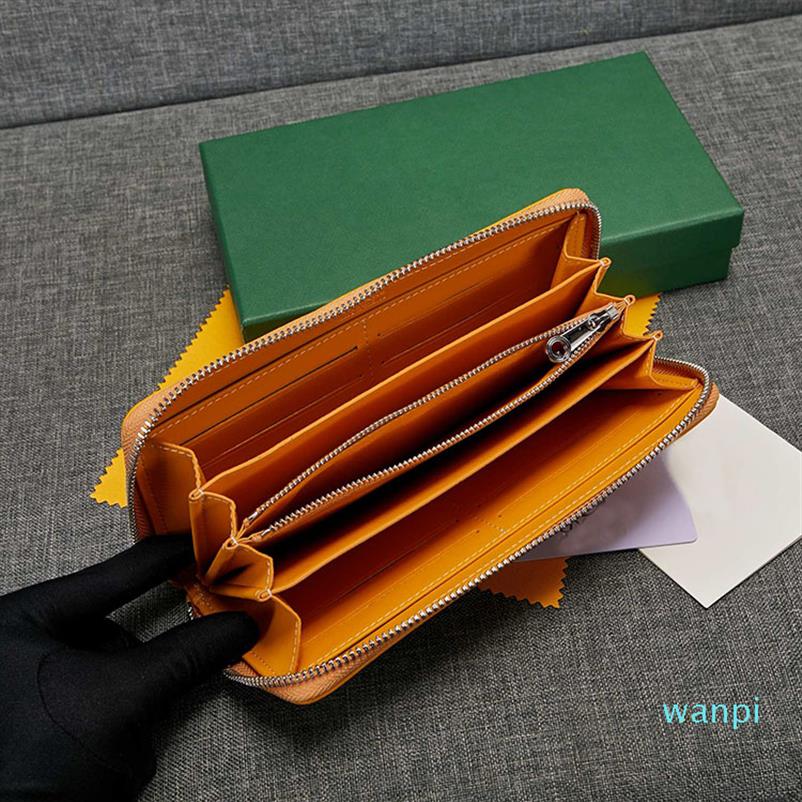 

Designer- Single zipper wallets fashion men women long purse leather credit card holder and coins zipper bag280C, Blue