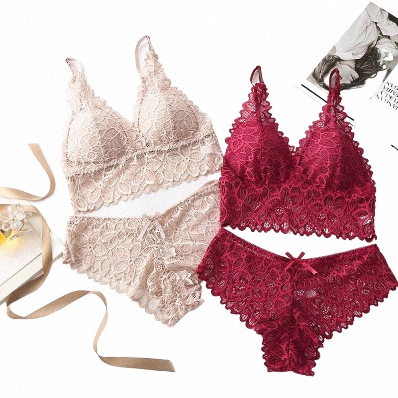 Women's Swimwear bikini Suit Ultrathin Transparent Girl Lace Bra Sets Seamless Underpants Backless Sexy Female Intimates Padded Adjusted-str-image-801598060