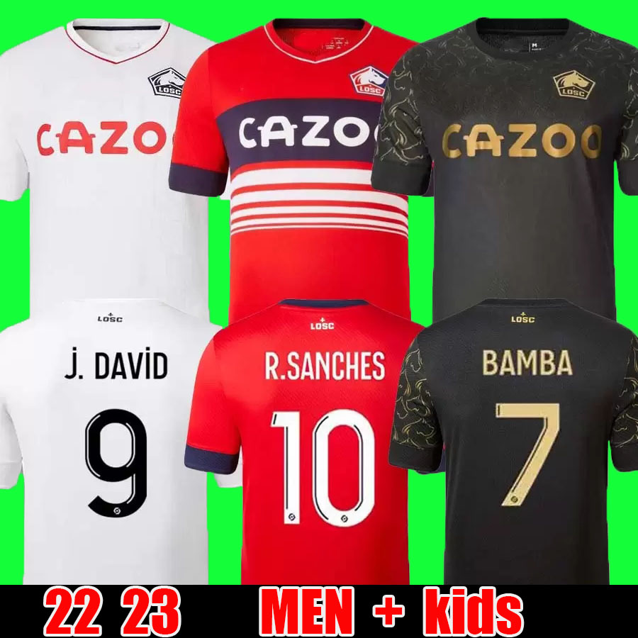 

2022 2023 LOSC Lille soccer jersey DAVID FONTE BURAK BAMBA YAZICI football shirts 22 23 JIKONE R.SANCHES T.WEAH .ARAUJO maillots Adult, 22 23 third aldult