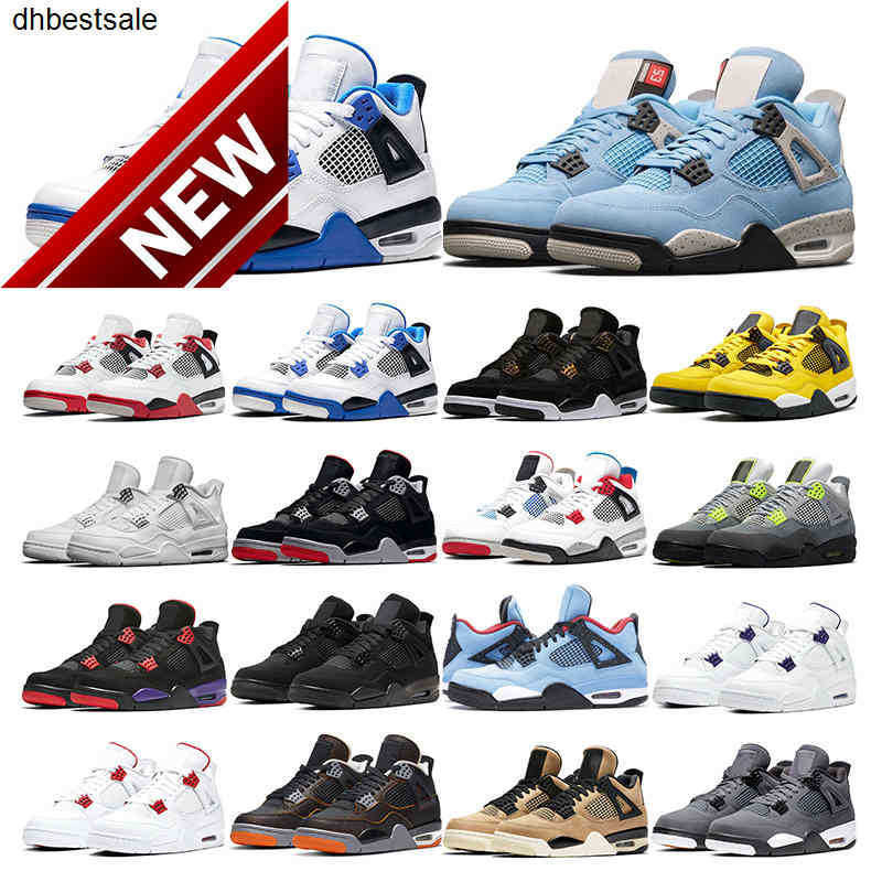 

Running Shoes Boots 2022 Basketball Shoes 4s Jumpman 4 Mens Women University Blue Black Cat White Cement Fire Red Cool Grey Motorsports Sport Sneaker M21Y UFFM, 8 purple mw