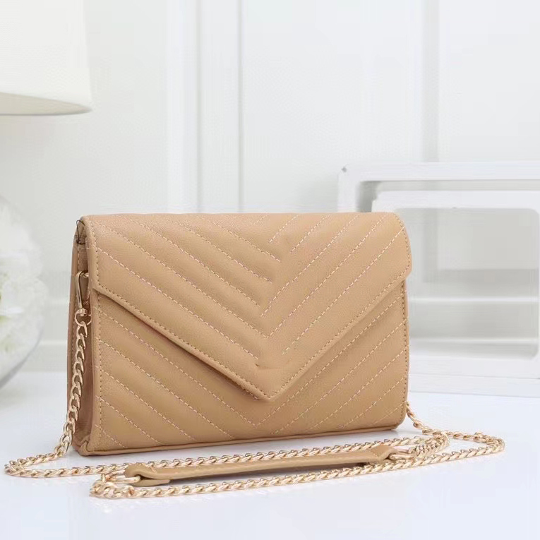 

Luxury Fashion Gold Chain Leather Bag Women Handbag Shoulder Purse Handbags Luxurys Designer Messenger Bags Wallet Clutch, Customize