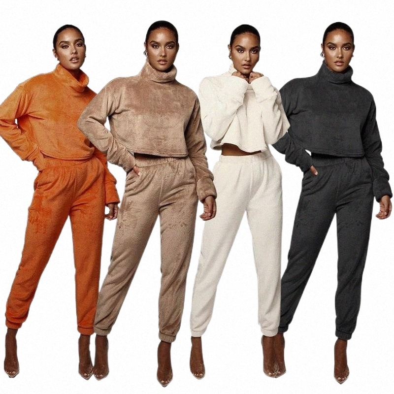 Suisses de survêtement pour femmes Two Piece Femmes Sport Sport Tenue décontractée Vêtements d'automne Sweat-shirt Sweat-shirt Pantalon Velvet Su