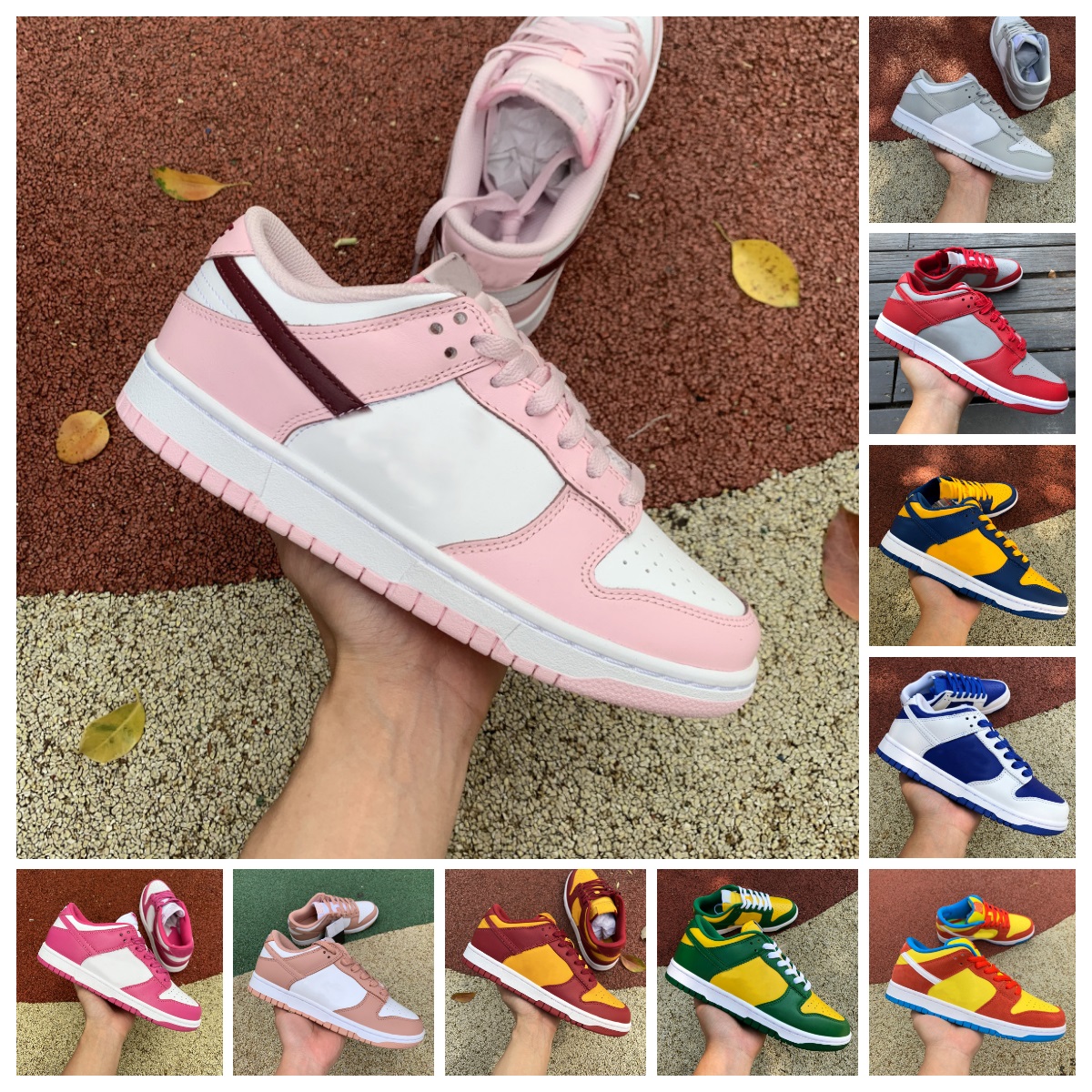 

Shoes Casual Dunks Low Panda Triple Pink Black White Grey Fog UNC Dunksb Rose Whisper Pale Coral Racer Blue Raspberry Syracuse Safari Mix Mens Womens Sports Sneakers, E019