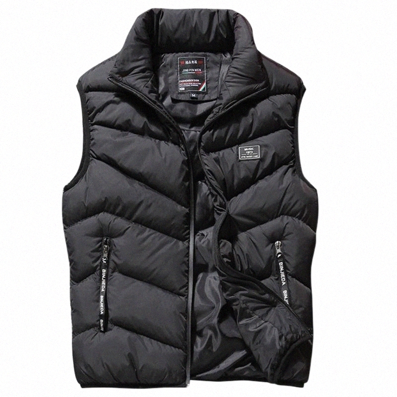 

Men's Vests plus Size M-4XL Winter Jackets Men Vests Sleeveless Vintage Warm Cotton Windproof Bubble Coat Zipper Men Slim Vest With Pockets s6R5#, Yellow