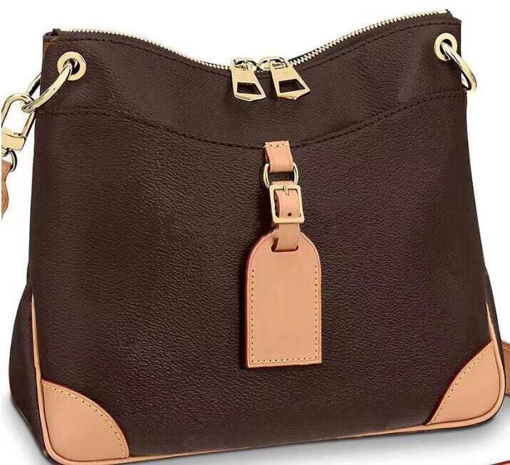 

Original High quality Women Genuine Leather bags Shoulder Bag Odeon totes handbags flower pattern ladies messenger crossbody M45353 M45355, Black