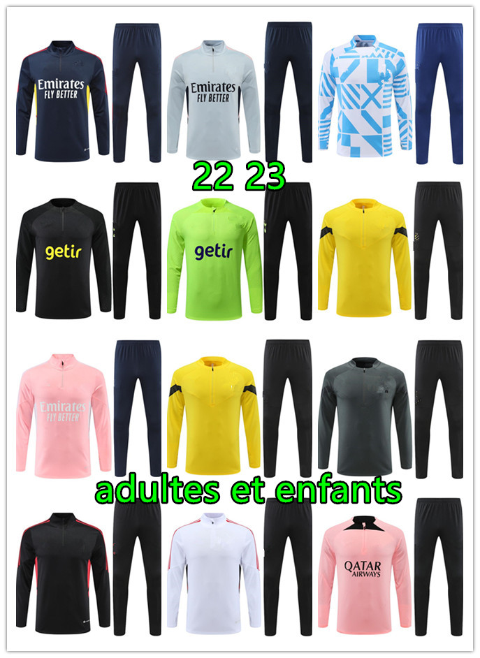 

2023 tuta uomo calcio tracksuits futbol chandal training survetement foot kit retro Soccer Jerseys football kid men and kids 22 23 maillot camisetas