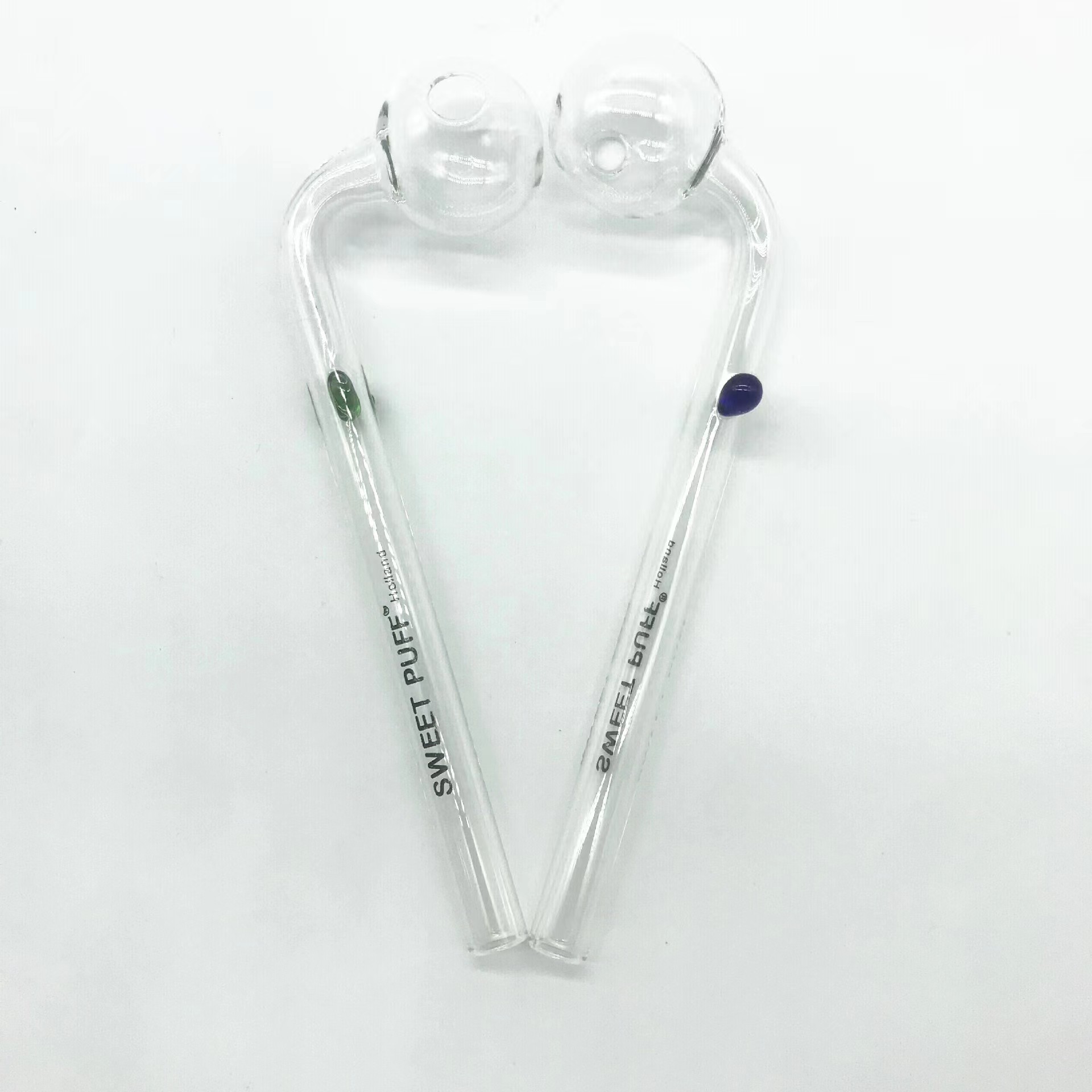 

Oil Burner Big Pipes Glass Tube Nails Smoking Pipes 10-16cm Clear/Colourful