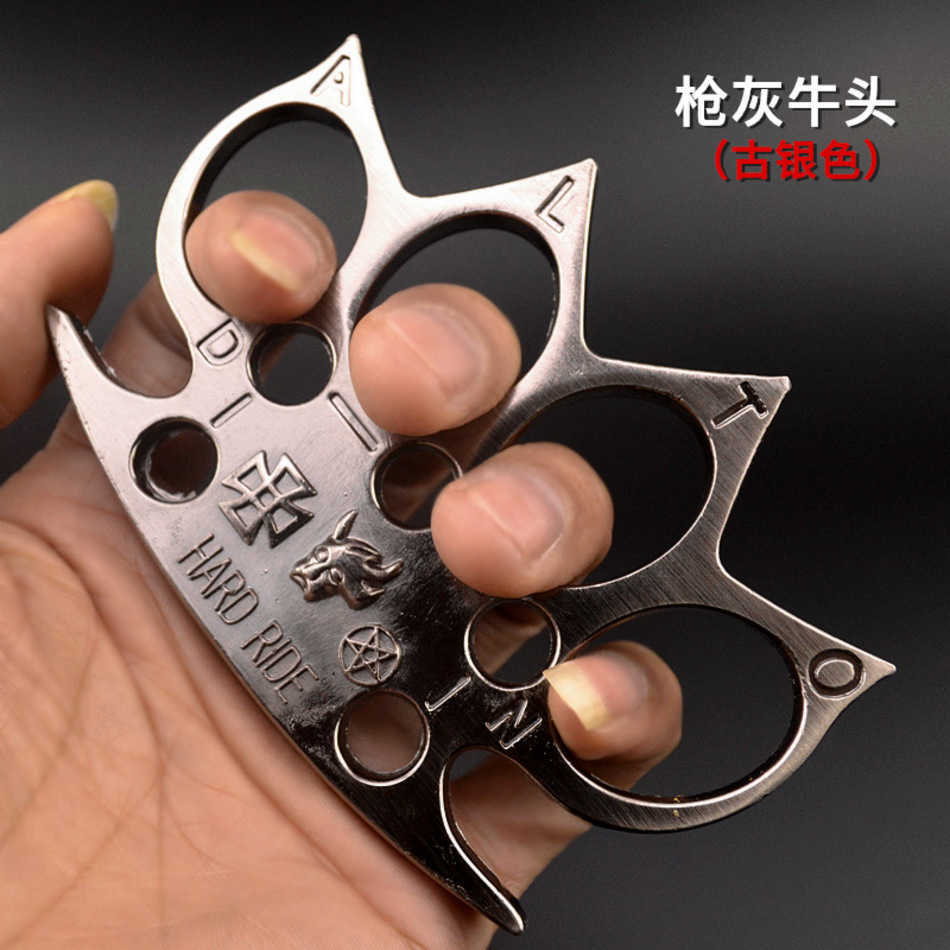 

Ox Head Thickened Tiger Finger Boxer's Fist Clasp and Iron Four Finger Tiger's Legal Defense C144SSE