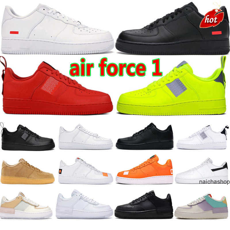 

1 air''force af1s Shadow men women running shoes Valentines Day Pastel Triple White Utility Black Pale Ivory Wheat Pistachio Frost Spruce, #9 just white