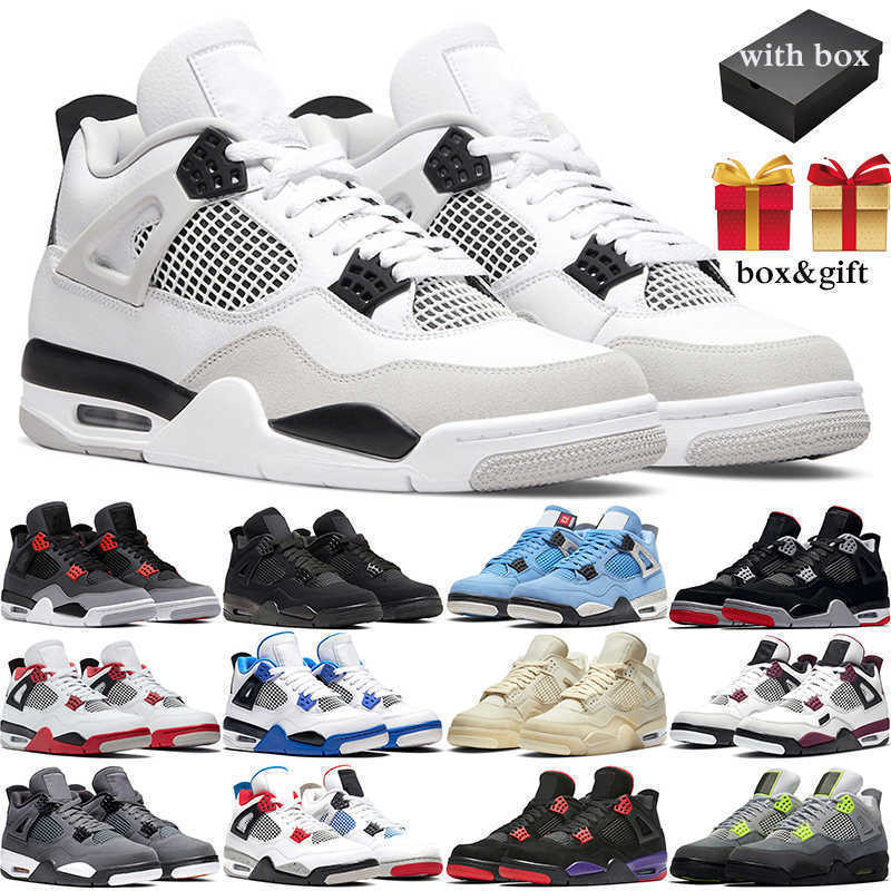 

Basketball Shoes 4 4s Men Women jumpman4 Military Black Cat Sail University Blue Red Thunder Infrared Pure Money Neon Motorsports White Oreo, Ny_store # 1
