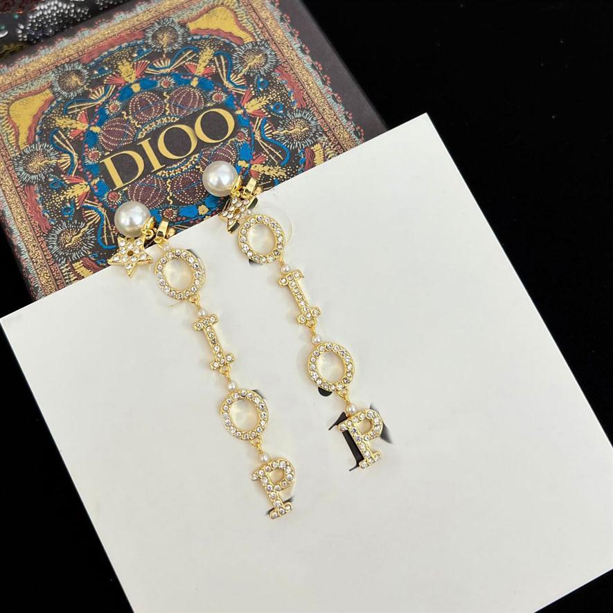 

Designer Earrings Luxury Fashion D Jewelry C Letter Stud Flowers Pearl Charm Earrings Womens Carti Earring Holiday Gifts Party Decorati258H
