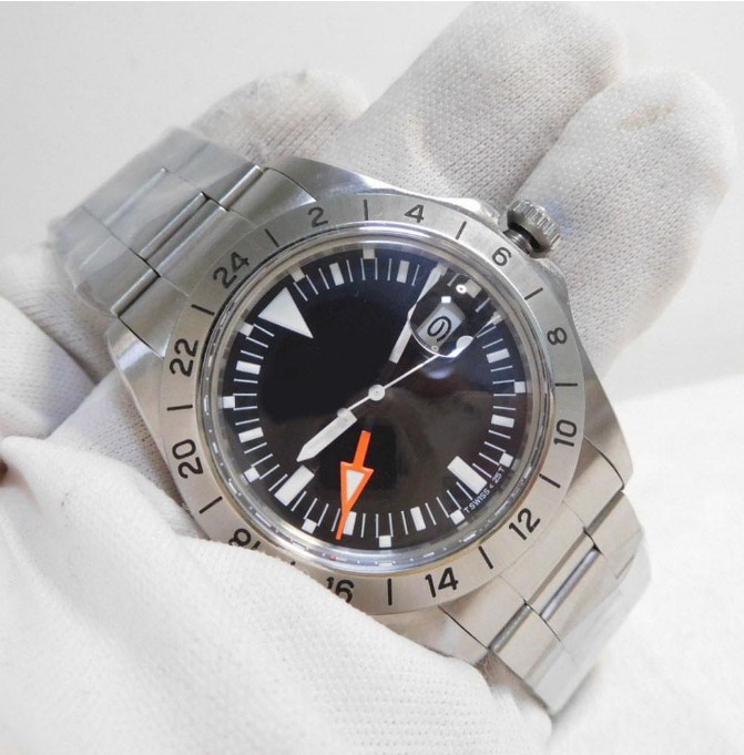 

Designer Watch BK Factory Luxury Mens Vintage Explorer II 2 Steve McQueen 1655 Steel 40mm 1979 Edition R-GMT Ref.1972 Asia 2813 Movement Automatic Watches, Tool