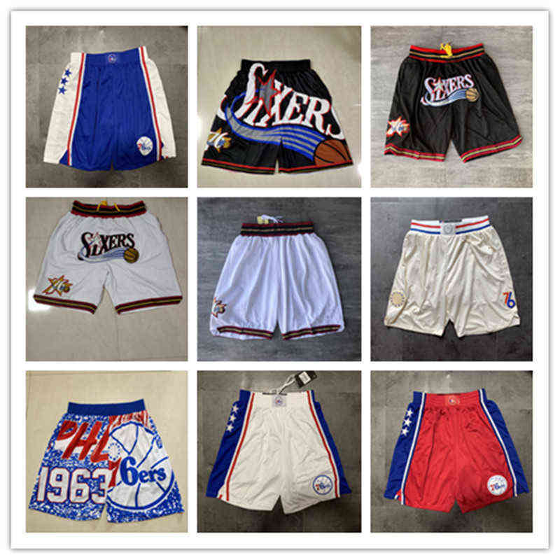 

Men's Shorts Philadelphia''76ers''men Throwback Basketball Shorts pocketIAO5, Color