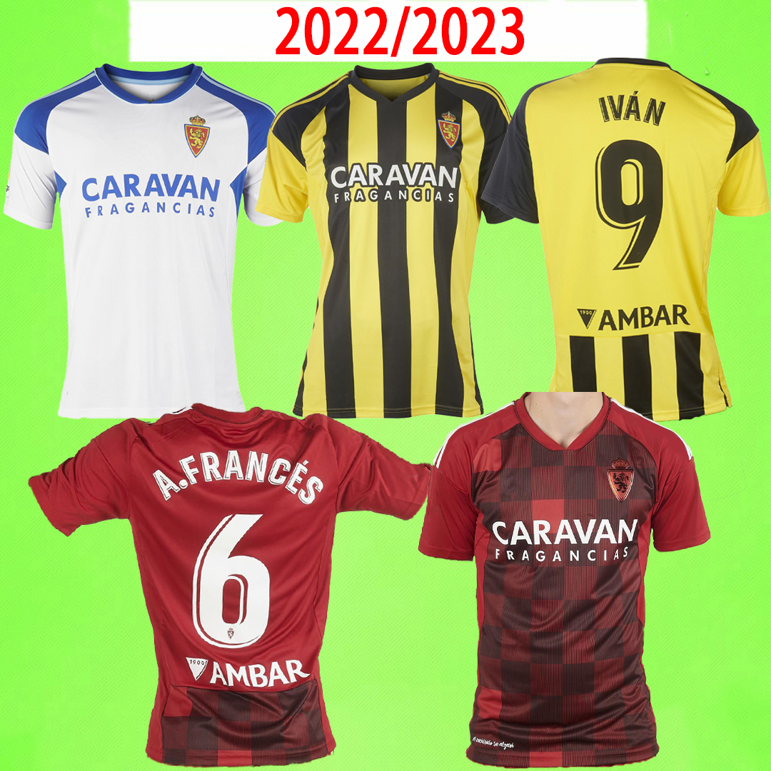 

2022 2023 Real Zaragoza Soccer jerseys 22 23 FRAN GAMEZ ZAPATER POMBO SHINJI KAGAWA Football shirts JAVI ROS L. SUAREZ camiseta de futbol Men kids kit home away third, 22/23 away