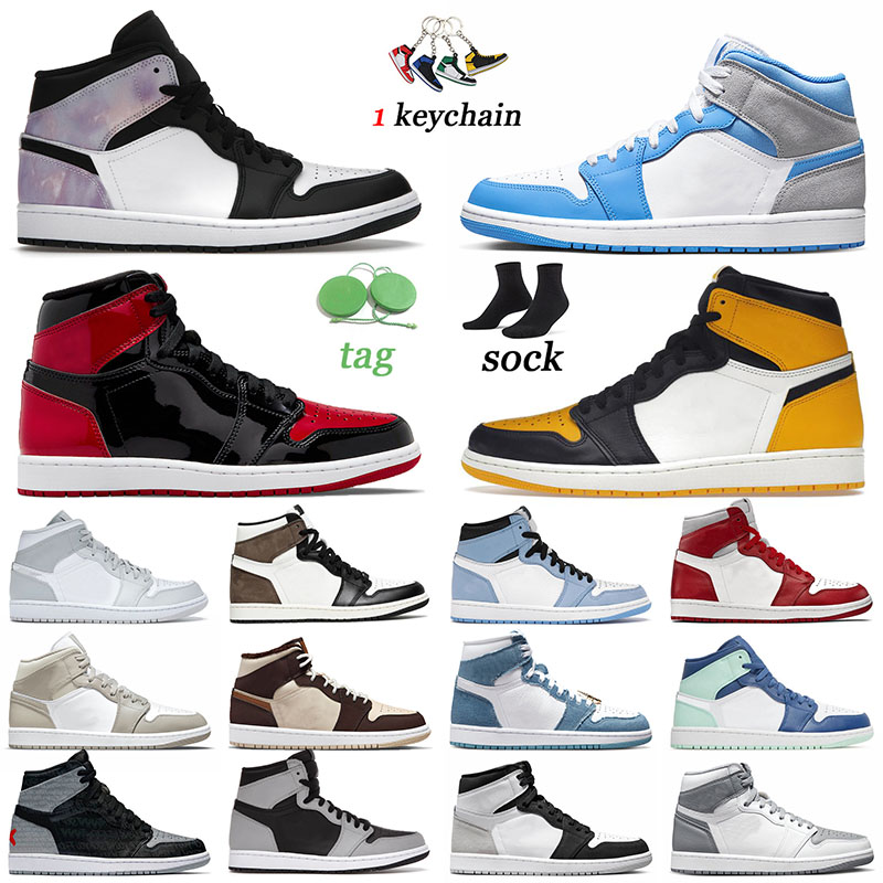 

1 Fashion Basketball Shoes Jumpman Women Men Trainers High OG Yellow Toe College Grey Chenille Zen Master Diamond Sports Denim 1s Stealth, B45 36-46 offfwhite red
