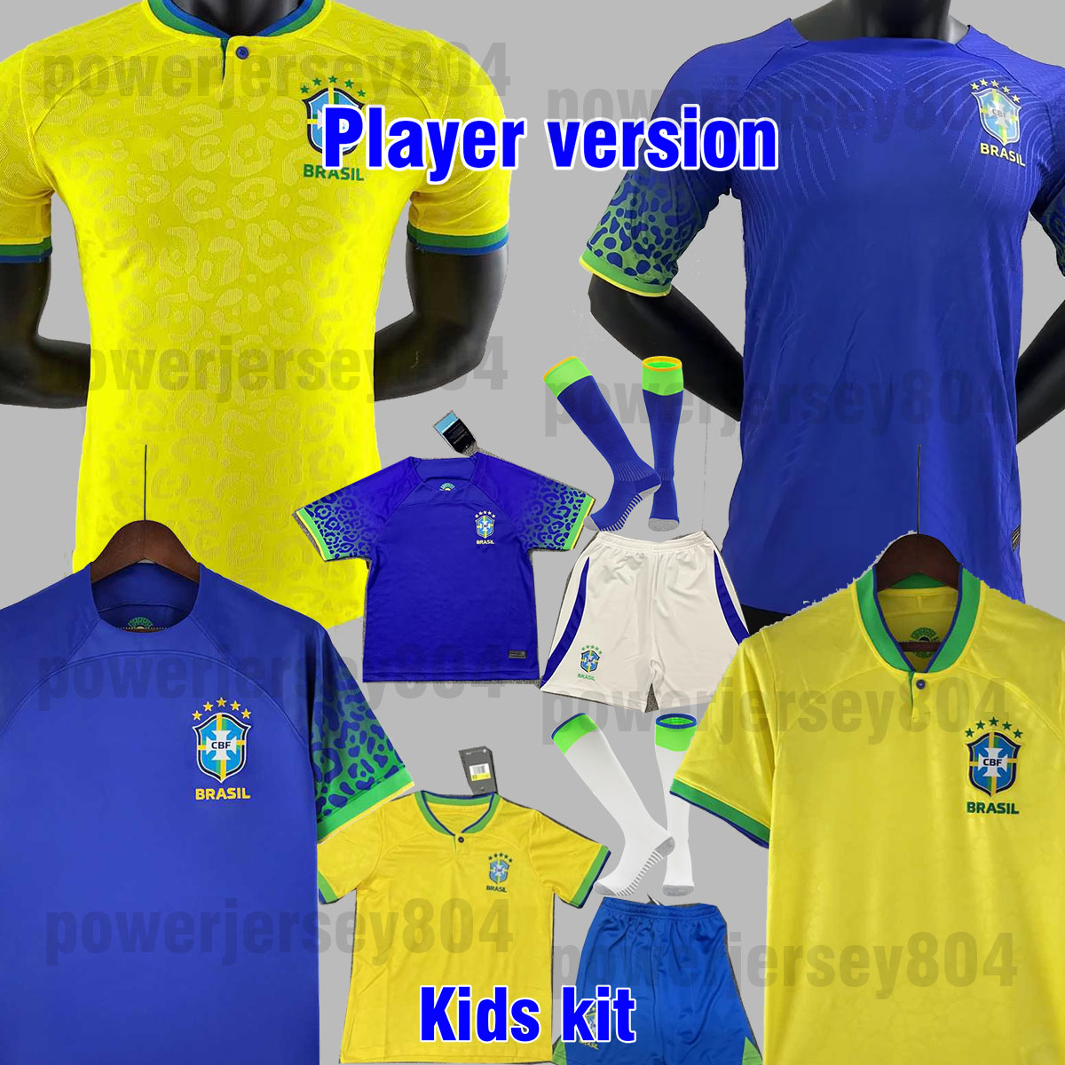

2022 BRAZILS soccer jersey Camiseta de futbol NERES football shirt JESUS MARCELO PELE CASEMIRO brasil 22 23 maillots football men kids world cup 553020 jersey, Home player