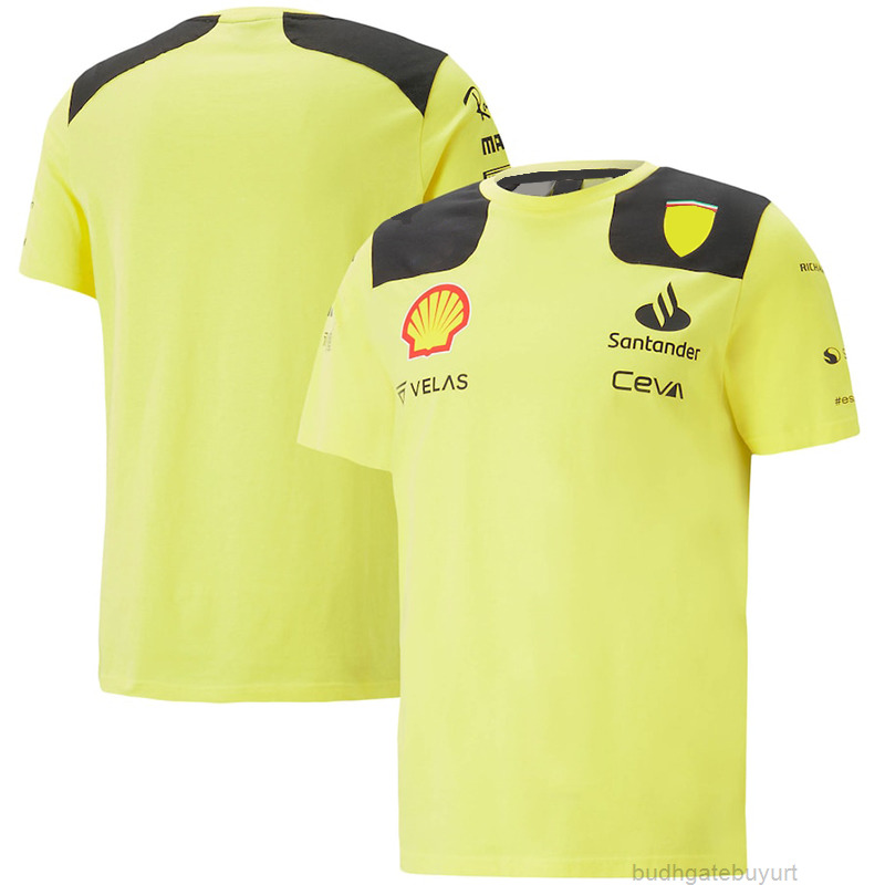 

The 75th Anniversary Men T Shirts Of The New F1 Racing Red Fans Summer 2022 Follows The T-shirt