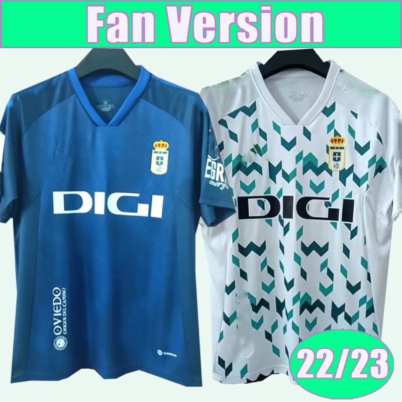 

22 23 Real Oviedo Mens Soccer Jerseys JIMMY JAVI MIER BORJA. DANIEL ACEVES Home Blue Away Football Shirt Short Sleeve Adult Uniforms, Qm9904 22 23 home l. lig. patch