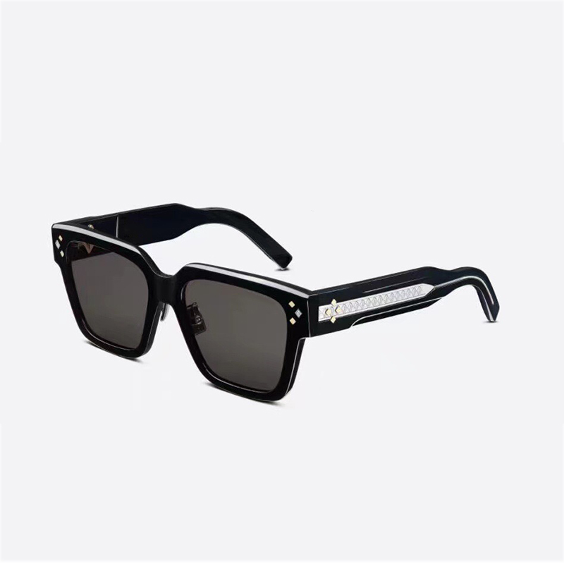 

luxury men sunglasses S3F vintage square frame Rhomboid diamond glasses Engraved diamond-shaped details on the temples Drivin Anti-Ultraviolet come with case