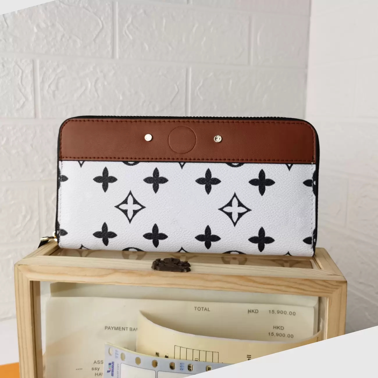 

card holder Luxurys Designers Women Bags sarah Wallets For Men Handbag Classic Flower Bag Ladies Travel Wallet Zippy Leather and Canvas Patchwork Coin Purse 19cm
