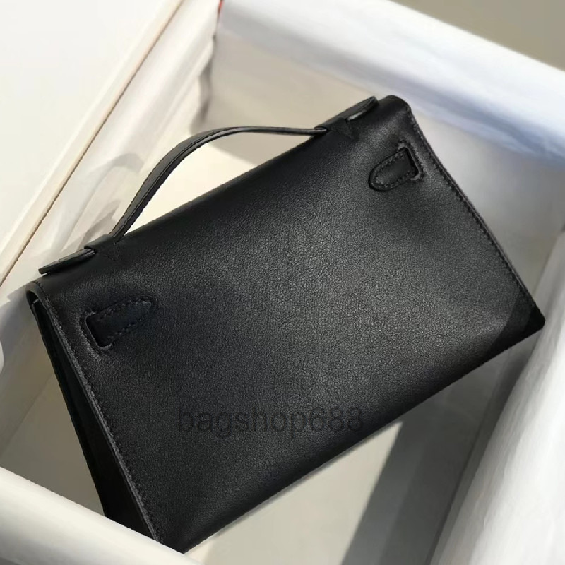 

designer bags top 9A lock bag ladies clutch handba bag handmade luxury classic fashion swift leather strapless mini h 2022