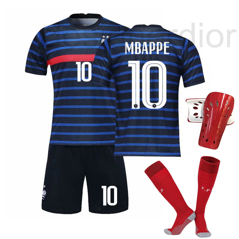 

Football Jerseys designer  years Cup New France Jersey No.10 mbape No.7 grizman suit Socks KUNK, France home 6