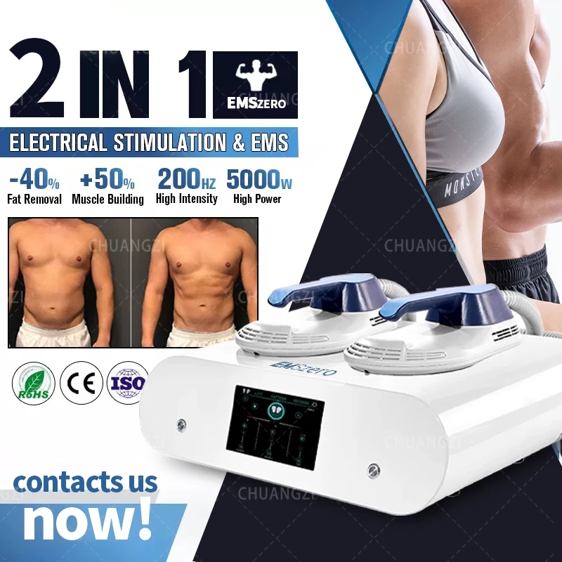 

Slimming Machine The New DLS-EMSLIM High-efficient Safe And Convenient Equipment For Muscle Building And Fat Reduction 2022 Two RF Handles