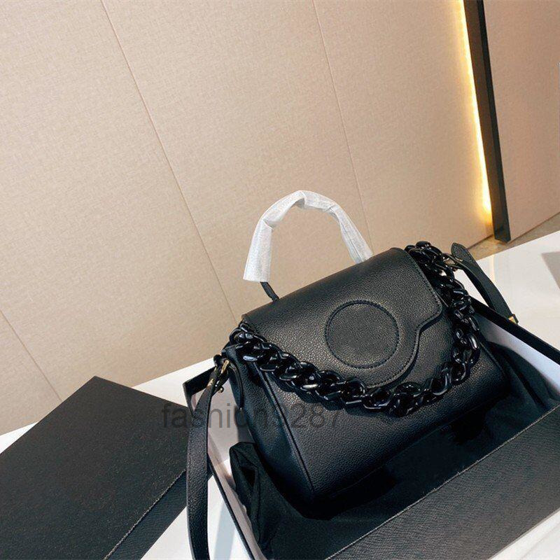 

Top Fashion Bag Shoulder Bag Designer La Medusa Panel Trim Women Big Chains Strap Internal Flat Pocket Magnetic Buckle Handbags Leather Purse Wallets 20 and 17cm 2022