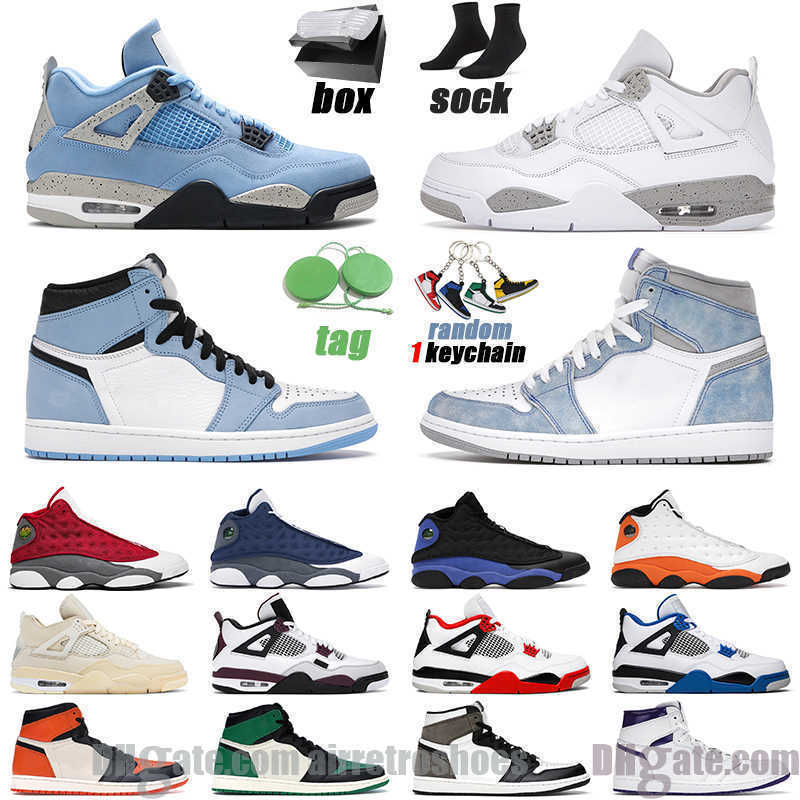 

Running Shoes Basketball Shoes Men Women 1s University Blue 4s White Oreo Back Cat 13s Red Flint Outdoor Mens Sports Sneakers 0NWD OG4H, Color 17
