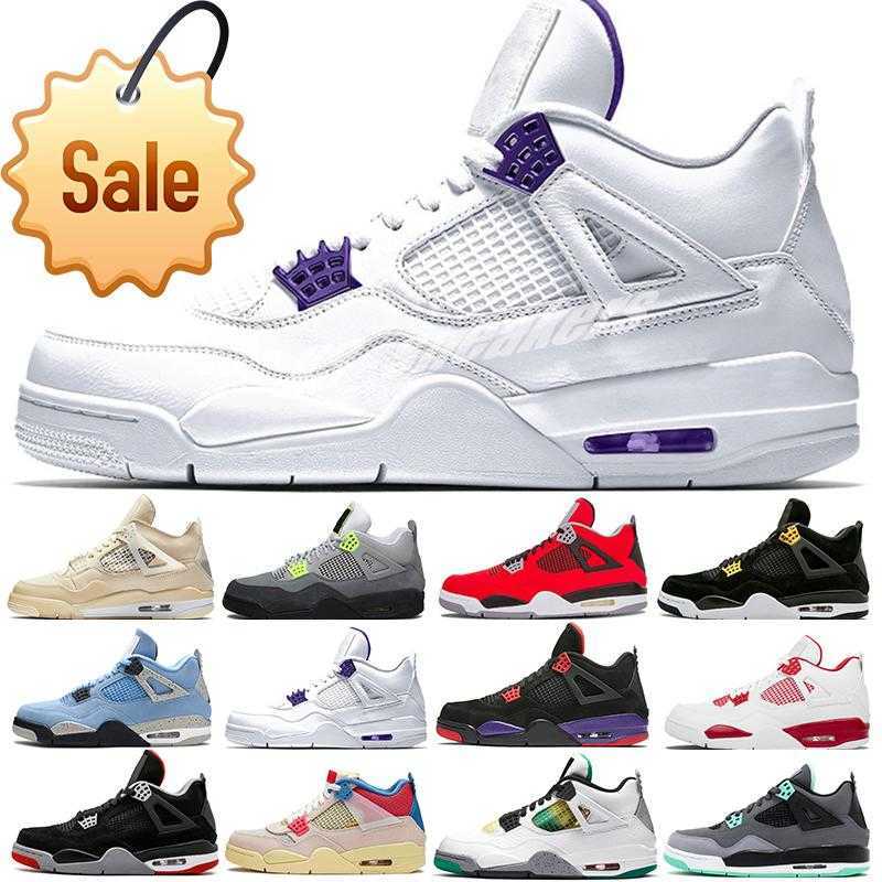 

Running Shoes Basketball Shoes Top Quality Lightning Men Jumpman 4 4s High Sail Bred Kaws Fire Red Thunder Taupe Haze University Blue Soft Outdoor F LR52 0Z06