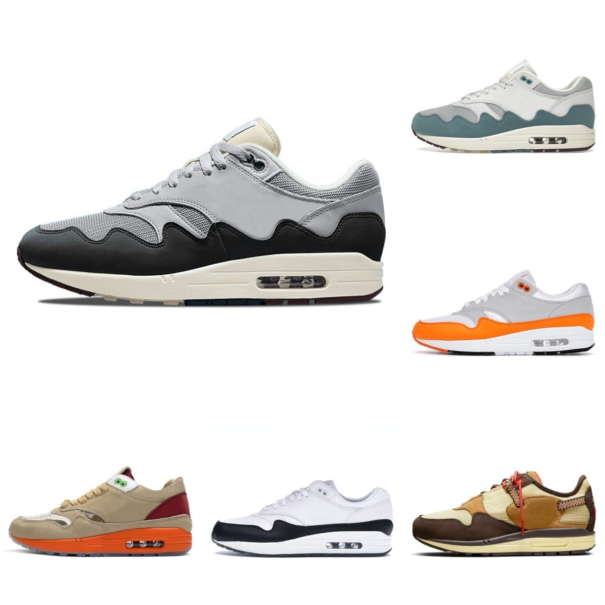 

Running Shoes Patta Waves 1 87 Designer Sneakers Mens Womens Noise Aqua Monarch Trainers Kiss Of Death White Gum Brown Sean Wotherspoon Triple Black, Shua