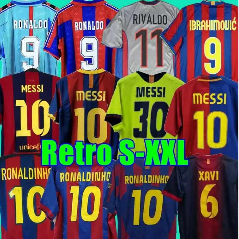 

Barcelonas Retro soccer jersey 96 97 03 04 05 06 07 08 09 10 11 14 15 XAVI RONALDINHO RIVALDO GUARDIOLA PUYOL Iniesta finals maillot de FIGO 1899 1999 DAVID VILLA BARCA top, 12