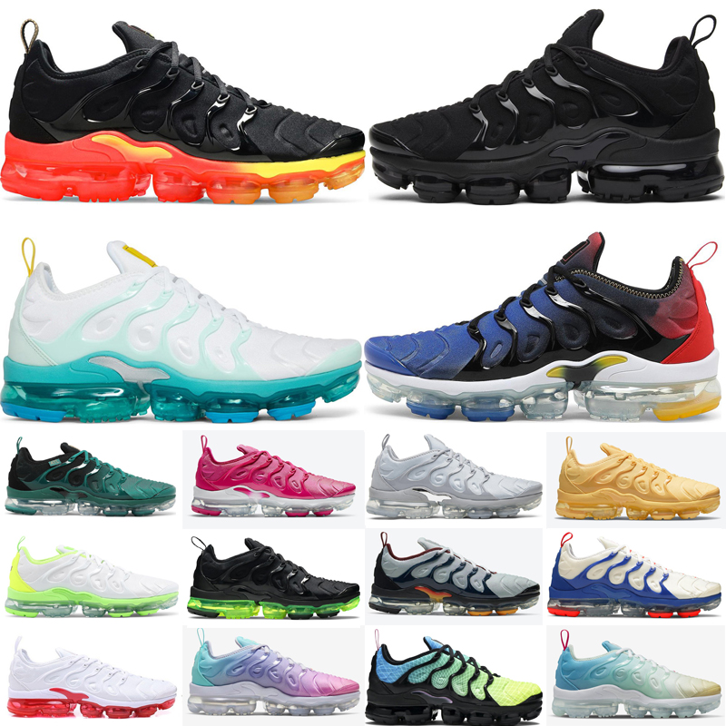 

TN Plus Running Shoes Outdoor Sneakers Tns Men Women White University Blue Triple Red Sport Fashion, 14