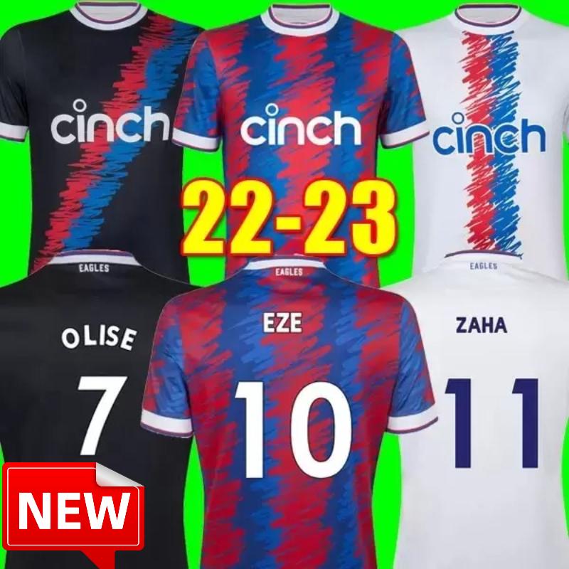 

22 23 CRYSTAL OLISE Soccer Jerseys 2022 2023 MATETA PALACE ZAHA EZE J.AYEW Away maillots de foot BENTEKE MILIVOJEVIC ANDERSEN GALLAGHER Home KIDS Football shirt Kit, Home epl