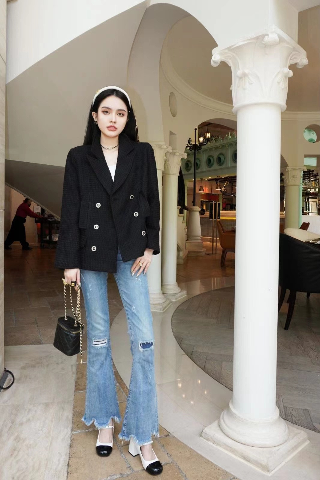 chan women's brand jacket 2022 New Autumn Winter western suit jacket logo designer fashion high-grade tweed coat Spring overcoat Coat down j