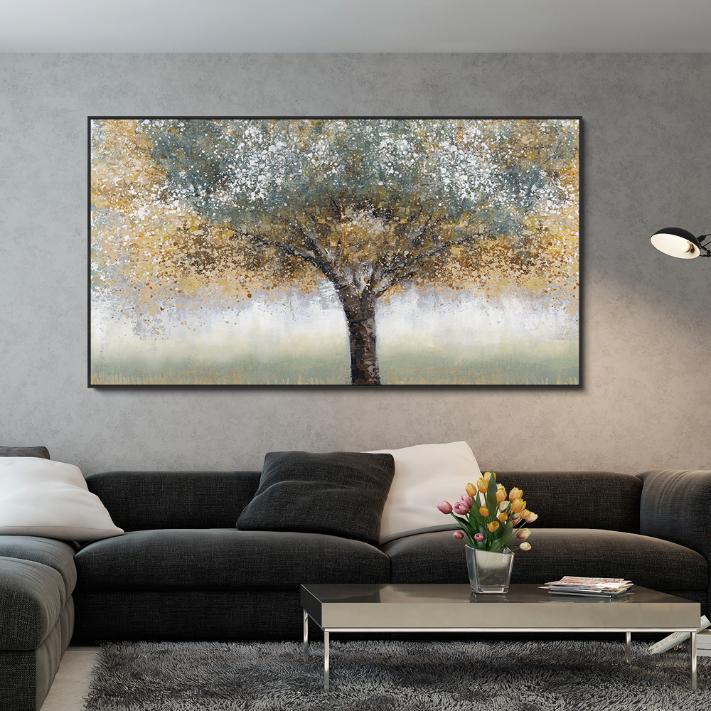 

Canvas Painting Abstract Brown Trees Printed On Nordic Plant Wall Art Picture Poster And Prints For Living Room Cuadros Decor NO FRAME