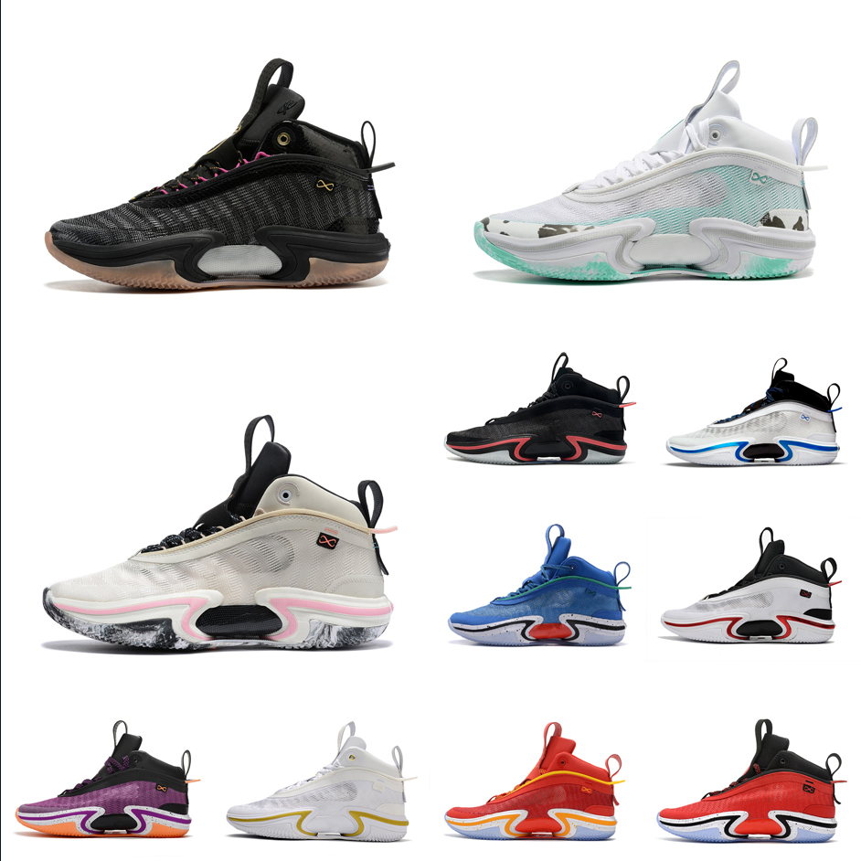

Mens jumpman 36 xxxvi aj36 pe basketball shoes 36s Black mamba Gold Pink Ground Up White Blue Green Red sneakers tennis boots with box