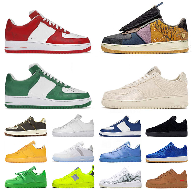 

Designer 1 Low Athleitc Running Shoes For Men Cactus Jack Virgil Ablohs Stussys White Skeleton Valentine Day Off Golden Mca Mens Womens Sneakers Trainers, A55 36-40 shadow tropical twist
