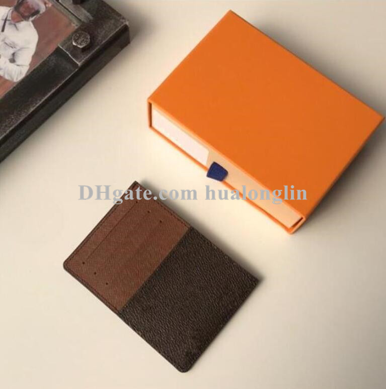 

Designer Women card holder wallet cards slot men original box flower checkers grid fashion whole sale, Flower-red