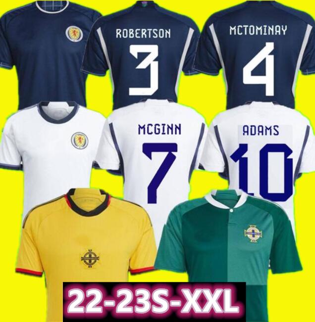 

2022 2023 Scotland Soccer Jerseys Northern Ireland National Team Blank McGinn Scott McTominay Andy Robertson FRASER ADAMS HANLEY DYKES men kids kit football shirts, Home kids