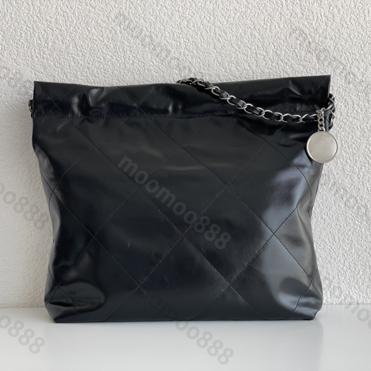 

10A Top Tier Mirror Quality 22 Quilted Tote Handbag Women Small Shopping Bag Real Leather Bucket Black Purse Luxury Designer Calfskin Shoulder Sliver Chain Chip Bag, Upload pics to contact us