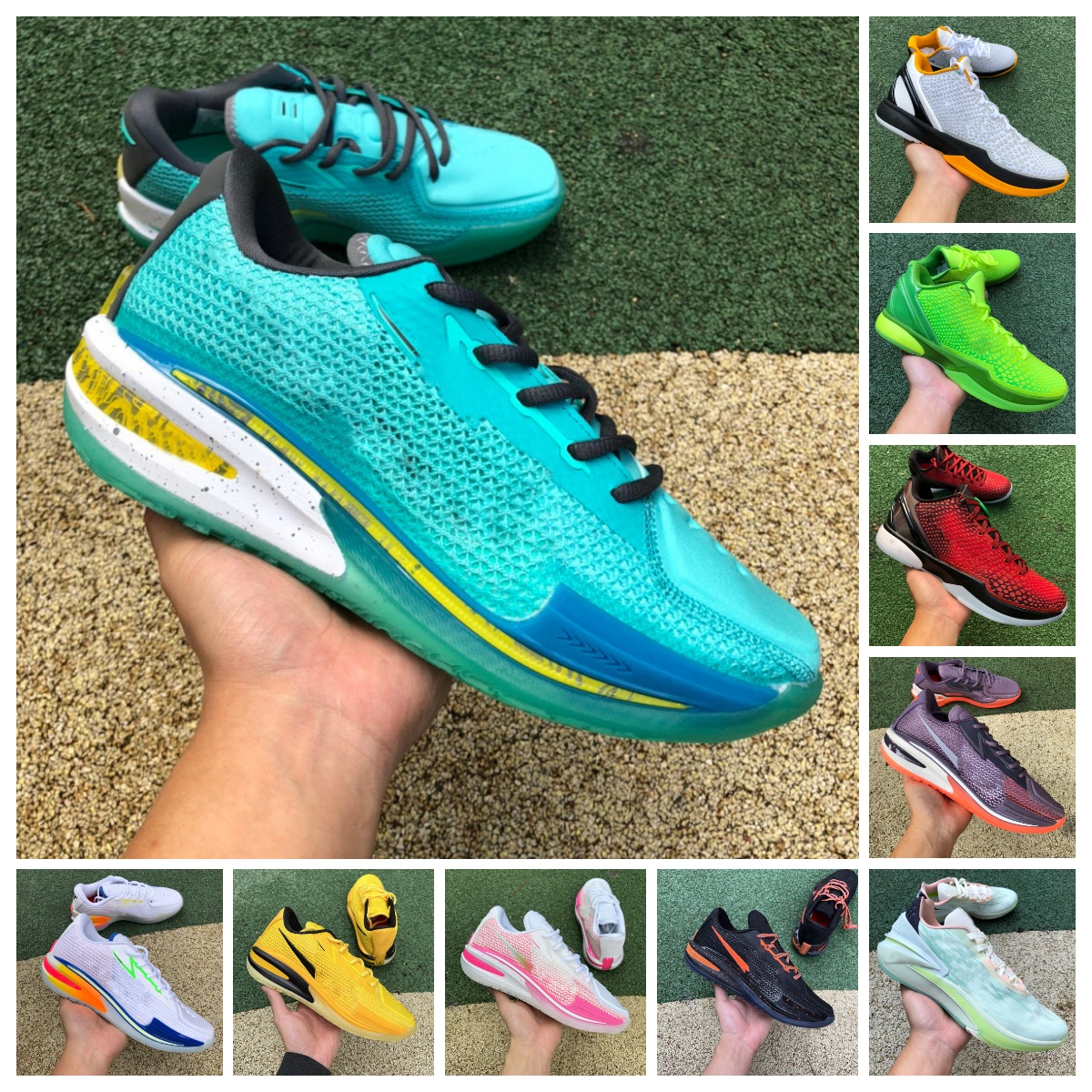 

TOP ZOOM G.T. Cut Mens Basketball Shoes 6 Protro Grinch Playoff White Del Sol GT Black Laser Blue Violet Bright Crimson Green Grinch Think Pink Ghost Designer Sneakers, Bubble package bag