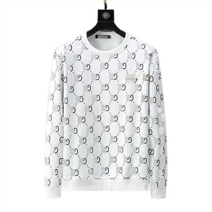 

GU designer sweater mens loose cotton long-sleeved hoodie cartoon hand-painted round neck sweatshirt men women fashion pullover sweaters HCS62