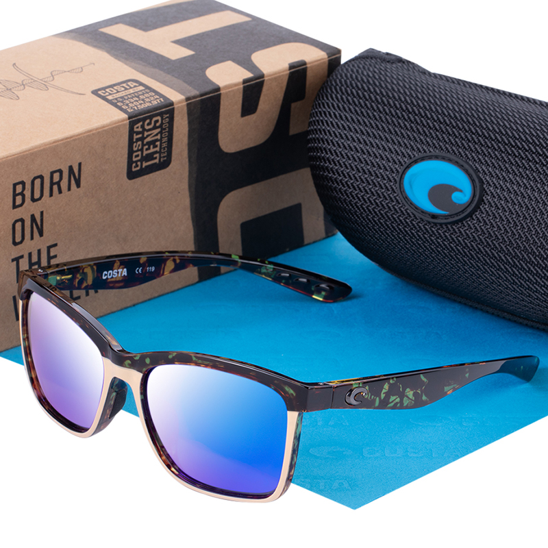

New Fashion ANNA Sun Glasses Costa Polarized Sunglasses Men Rectangle Classic Design Mirror Square Ladies Women
