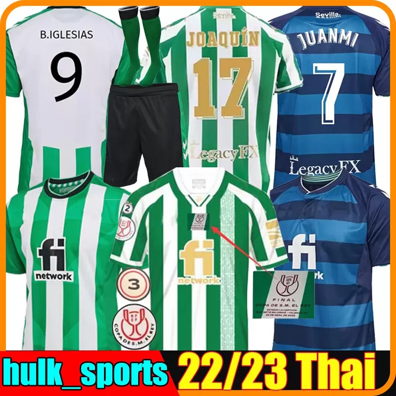 

22 23 Betis soccer Jerseys copa DEL rey FINAL away JOAQUIN B.Iglesias camiseta de futbol Juanmi ESTADIO LA CARTUJA third 2022 Football shirt special-edition foot kids, Away ucl patch