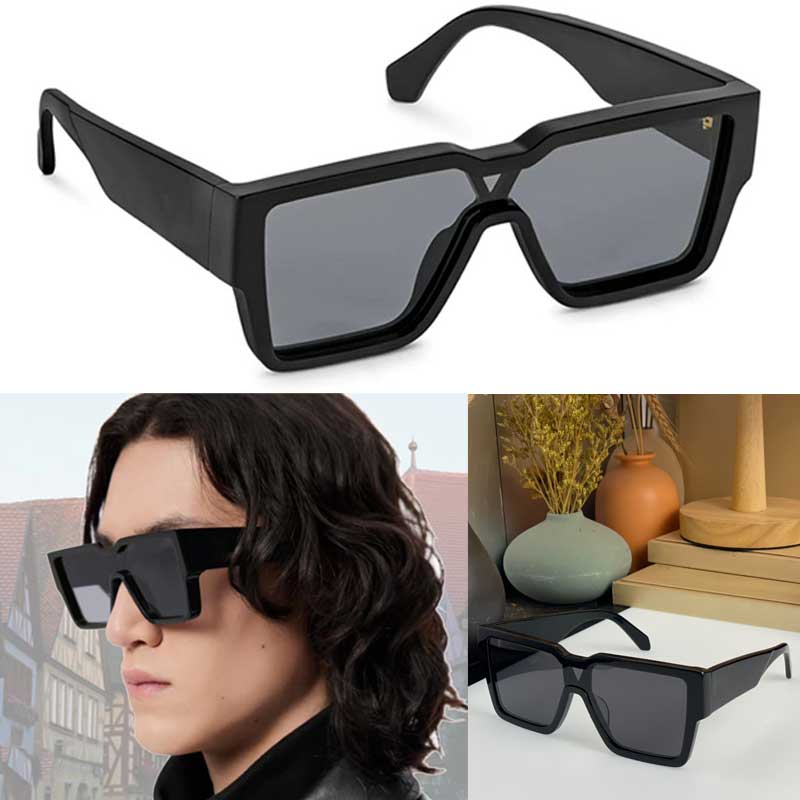 

Designer CLASH MASK SUNGLASSES catwalk style Z1593E mens and womens cyclone glasses brand new design one-piece lens classic black outdoor driving UV protection
