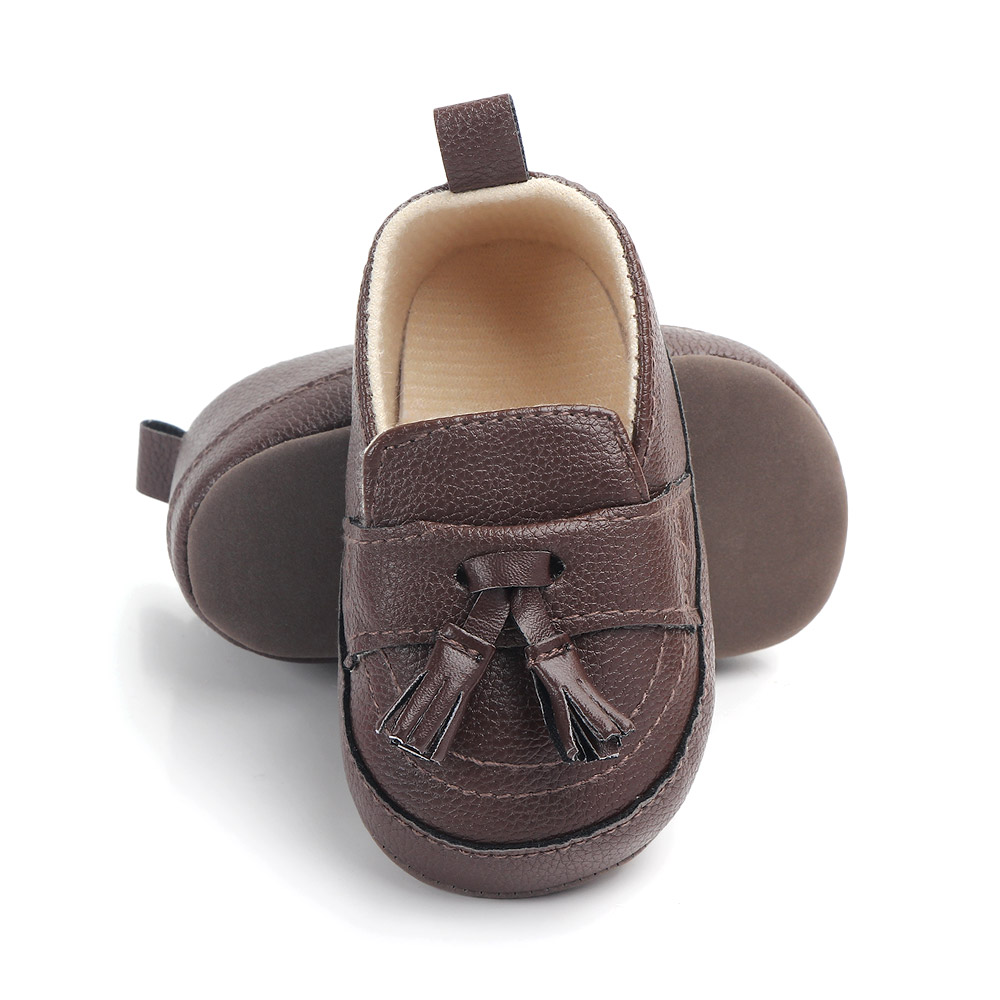 

Newborn Baby Boy Girl Shoes First Walkers Baby Moccasin Shoes PU Leather Prewalkers for Kids Crib Shoes, Blue