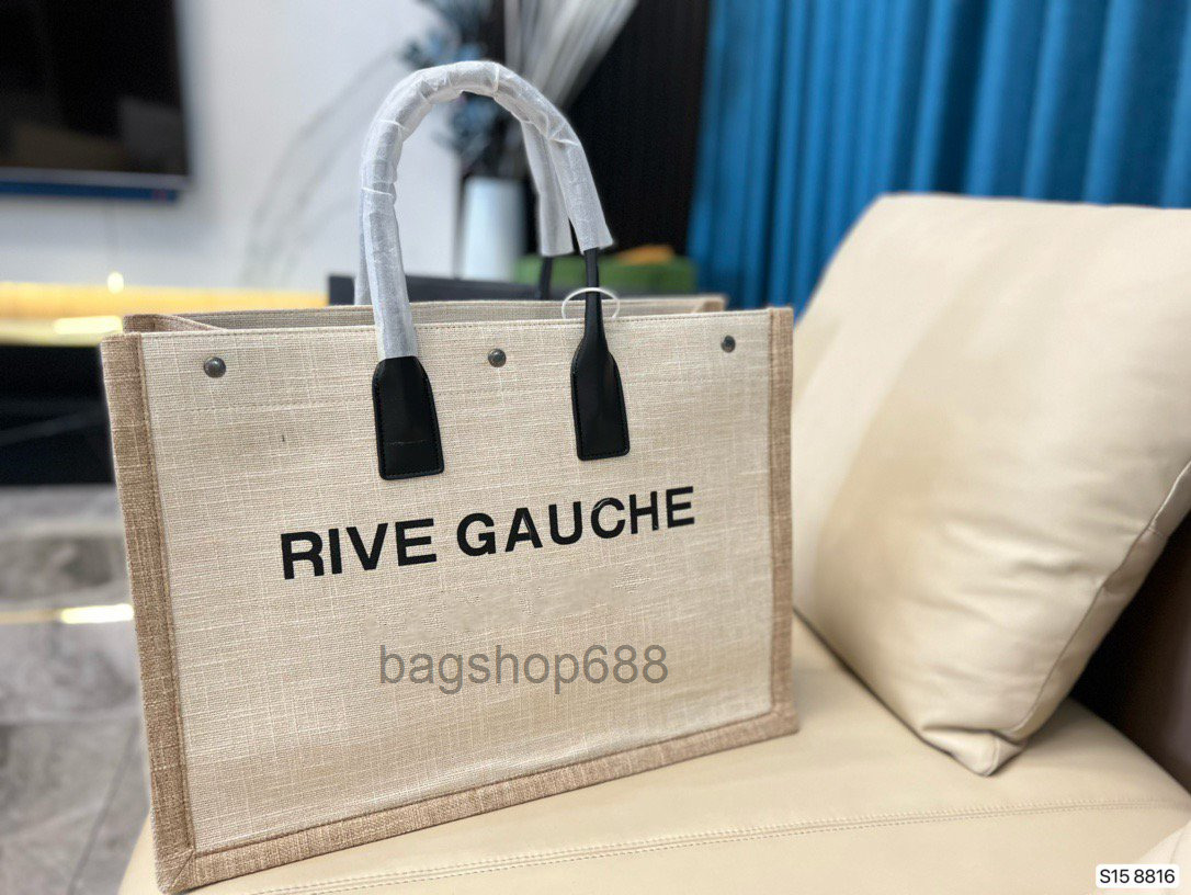 

designer bags Women Top handbags Rive Gauche Tote shopping bag handbag highs quality fashion linen Large Beach bags luxury travel Crossbody 2023